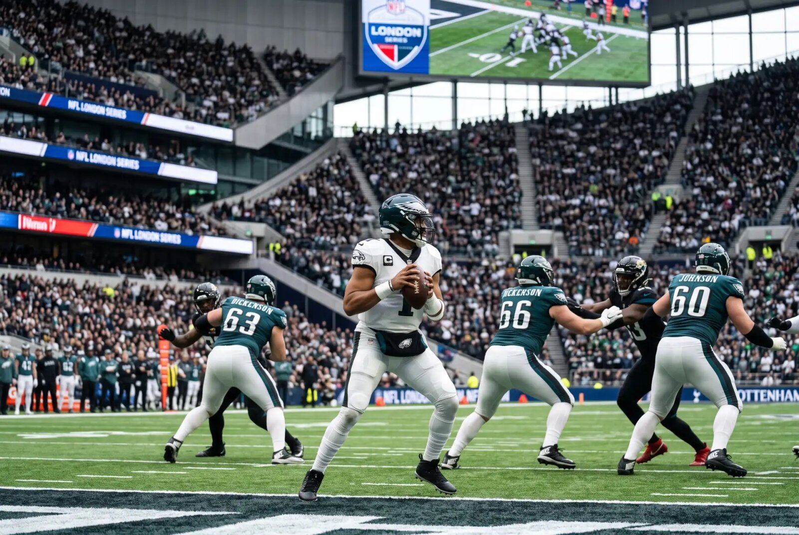 Eagles Face Jaguars in London Showcase at Tottenham Hotspur Stadium