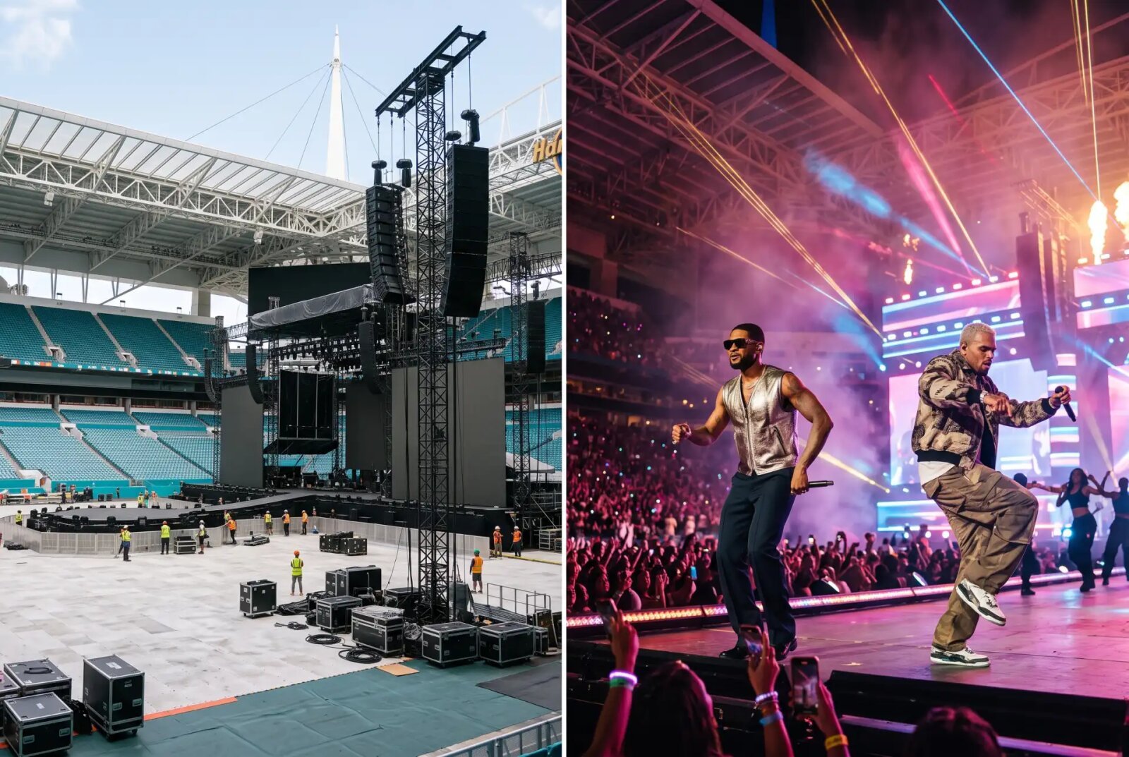 Four Stadium Shows Canceled on Usher and Chris Brown Joint Tour