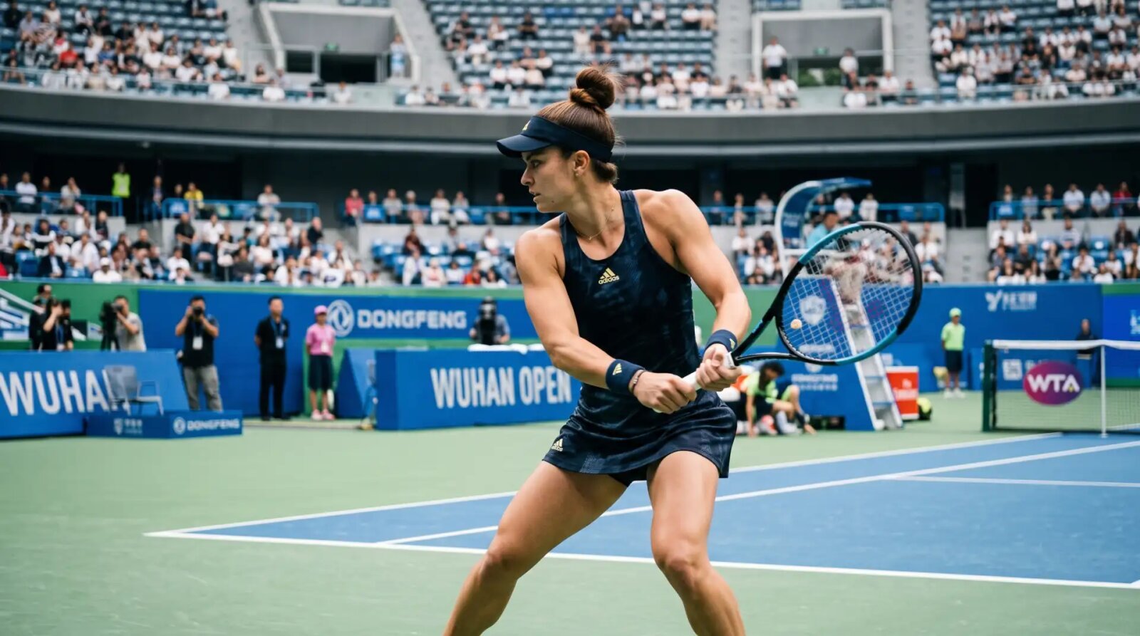 Maria Sakkari Tests Marta Kostyuk in WTA Wuhan Second-Round Return