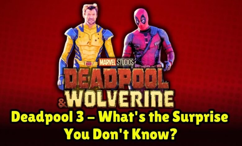 Deadpool & Wolverine Deadpool 3 - What's the Surprise You Don't Know (1)