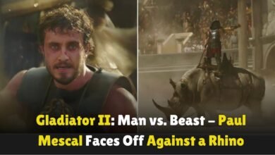 Gladiator-II-Man-vs-Beast-Paul-Mescal Faces Off Against a Rhino (1)