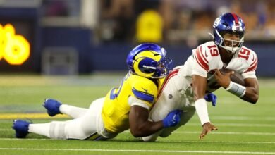 Davante Adams, Byron Young Step Up as Rams Roll Past Giants Without Key Stars