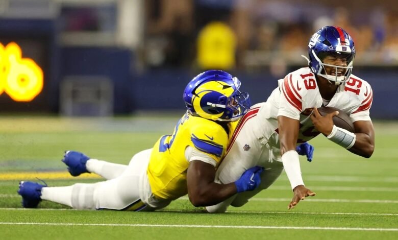 Davante Adams, Byron Young Step Up as Rams Roll Past Giants Without Key Stars